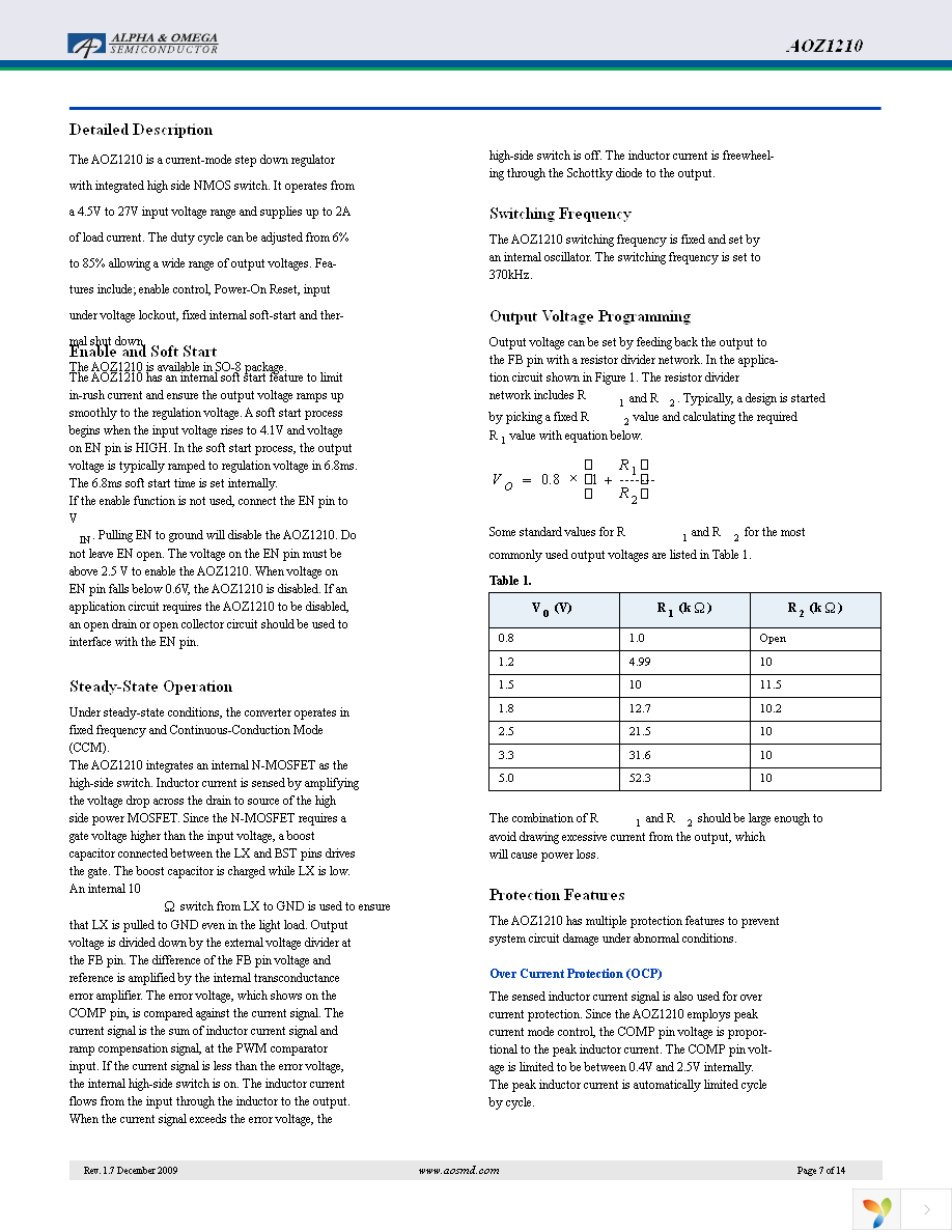 AOZ1210AI Page 7