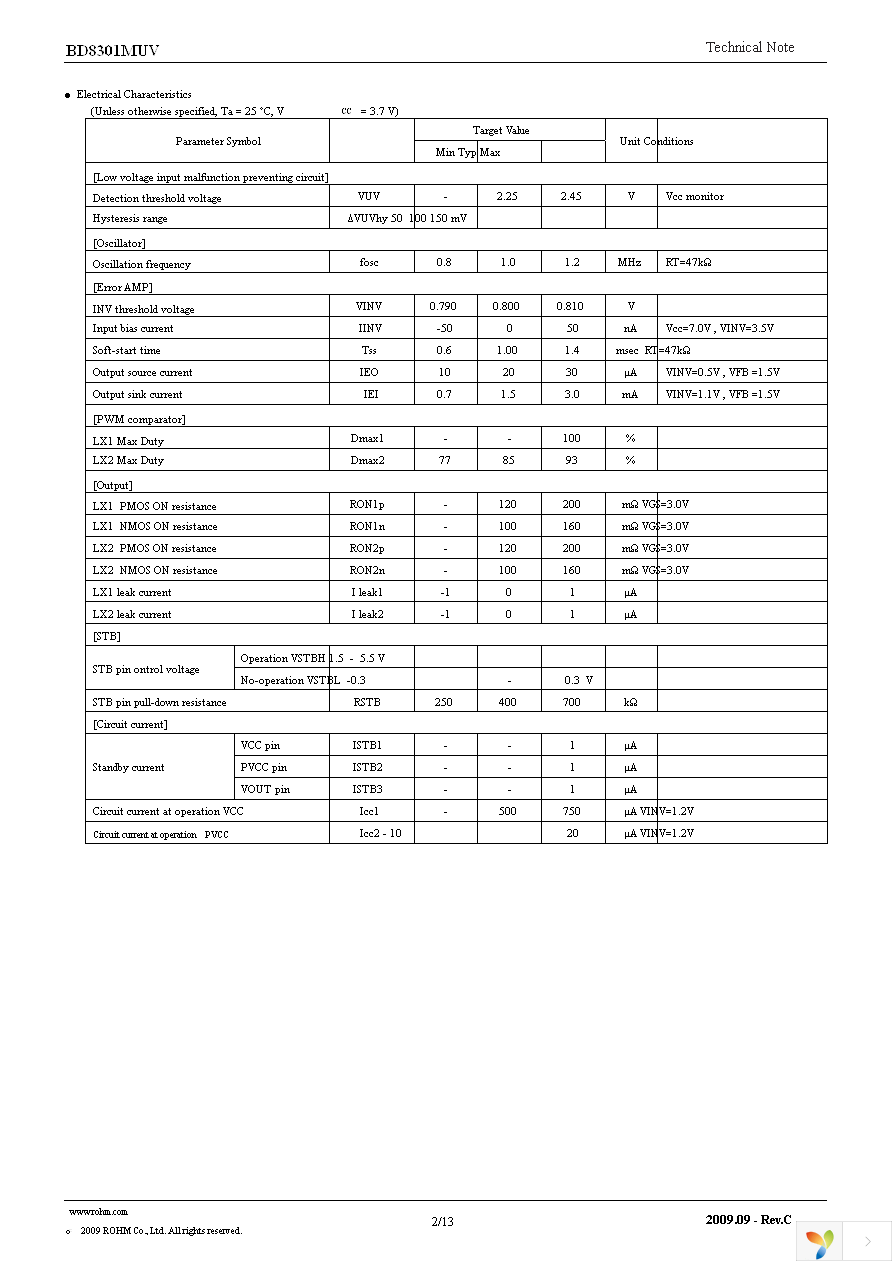 BD8301MUV-E2 Page 2