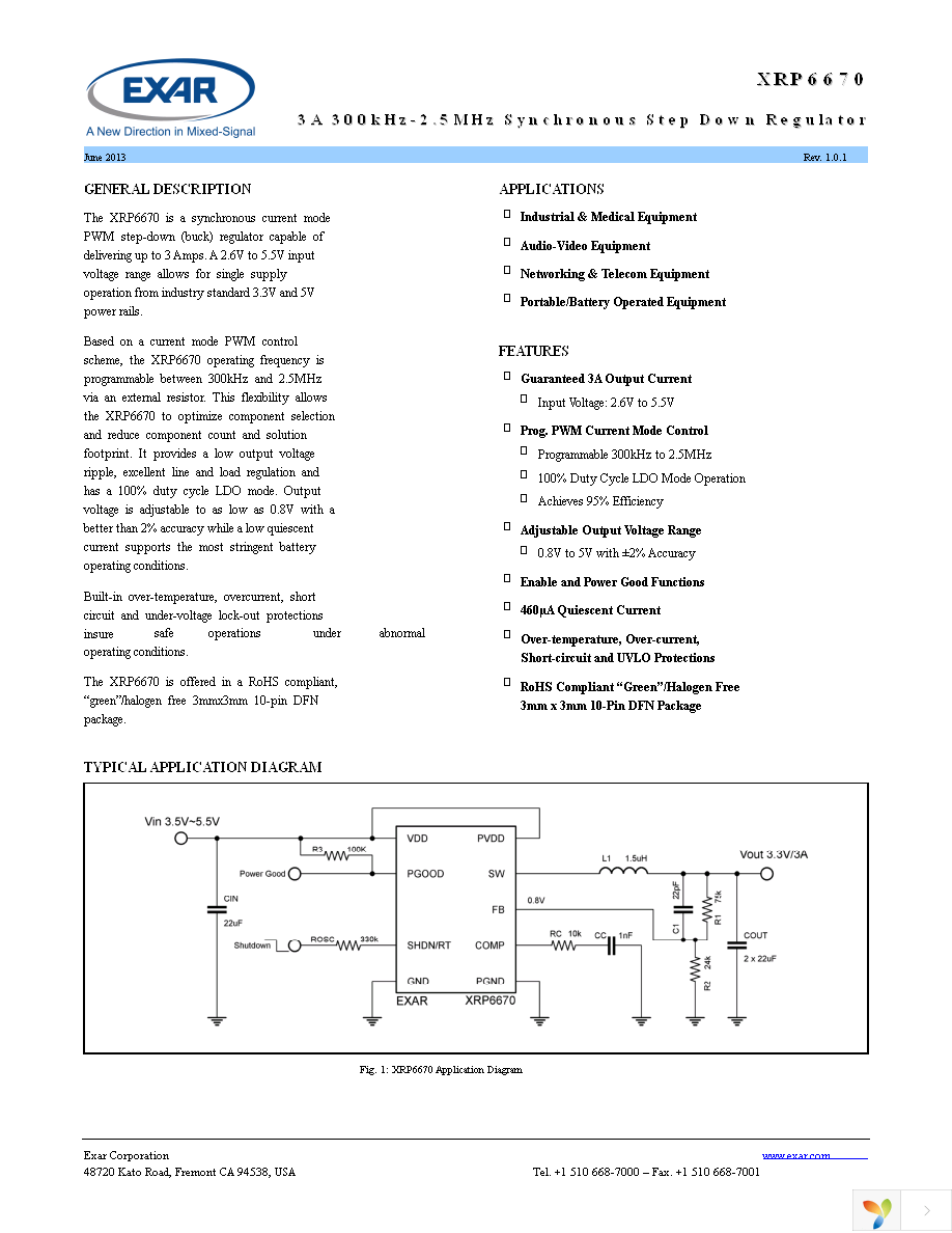 XRP6670EHTR-F Page 1