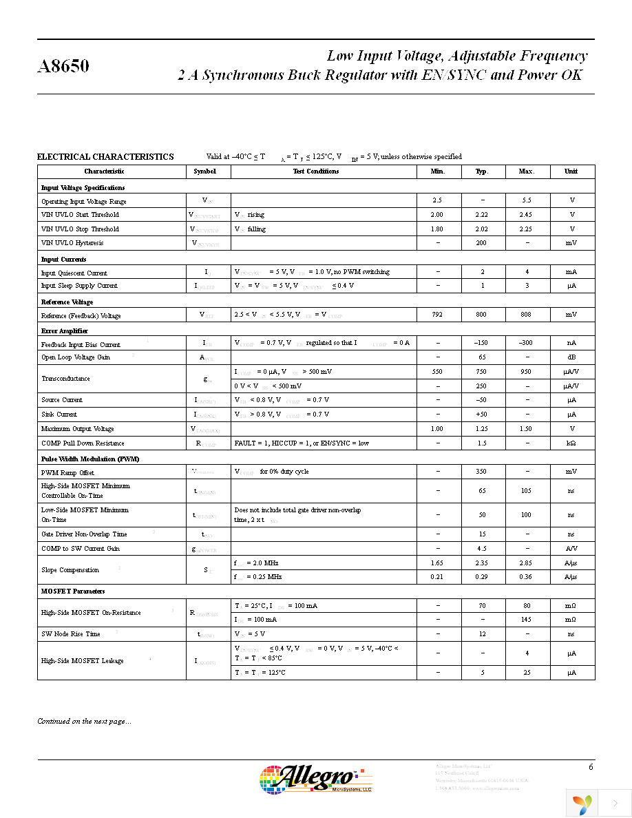 A8650KLYTR-T Page 6