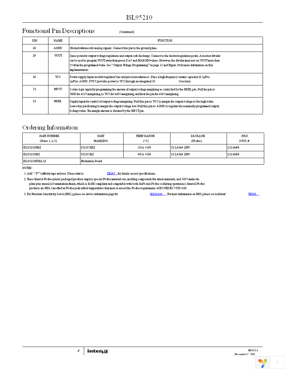 ISL95210HRZ-T7A Page 4