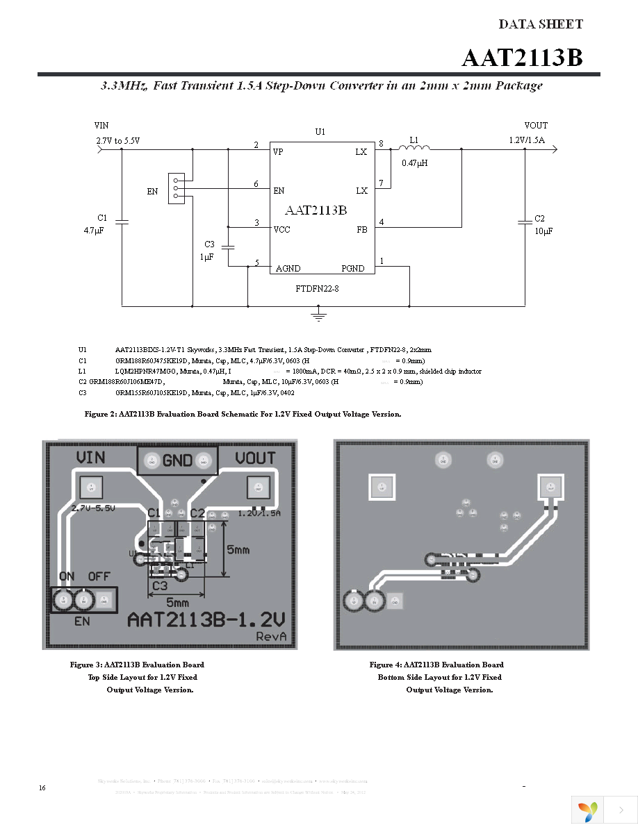 AAT2113BIXS-0.6-T1 Page 16