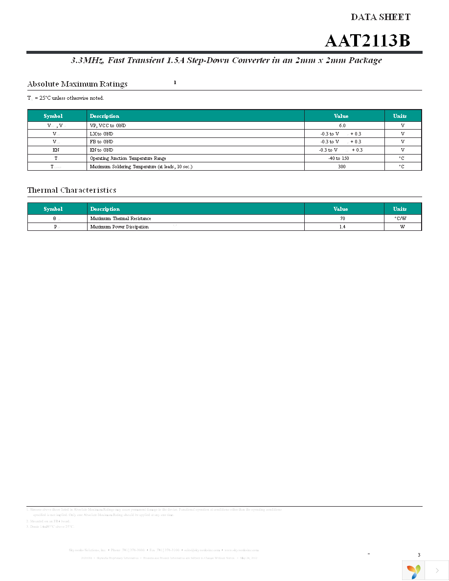 AAT2113BIXS-0.6-T1 Page 3