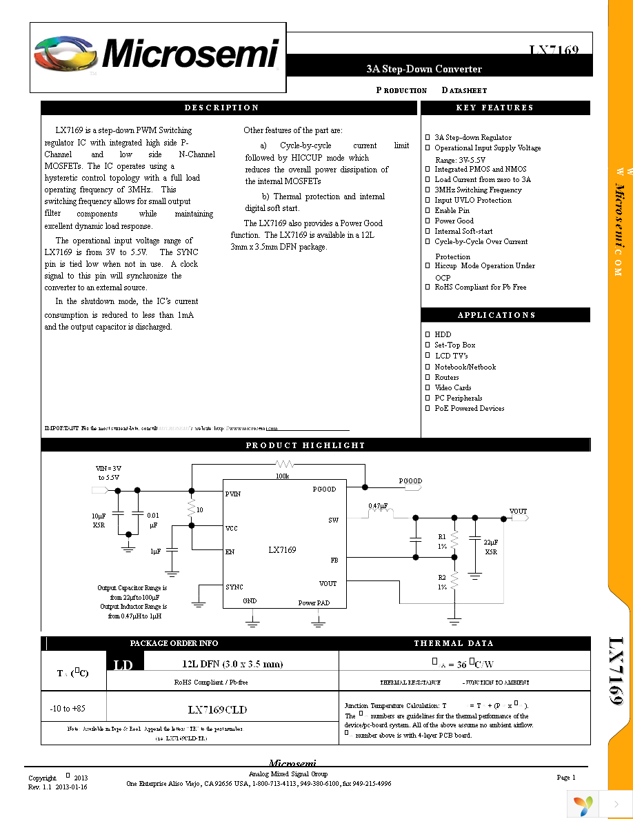 LX7169CLD-TR Page 1