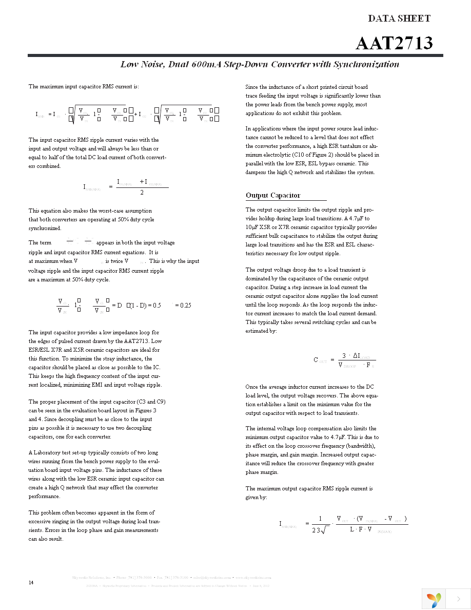 AAT2713IVN-AA-T1 Page 14