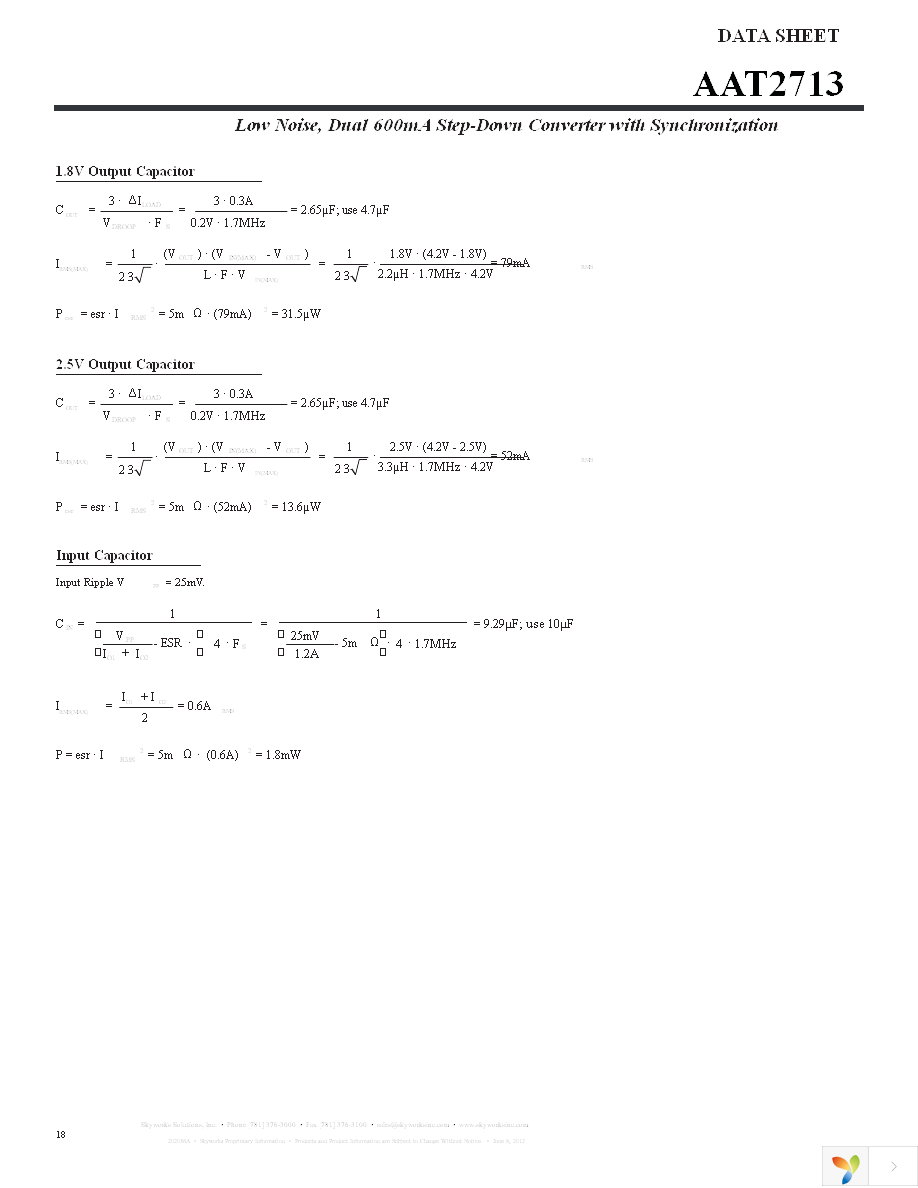 AAT2713IVN-AA-T1 Page 18