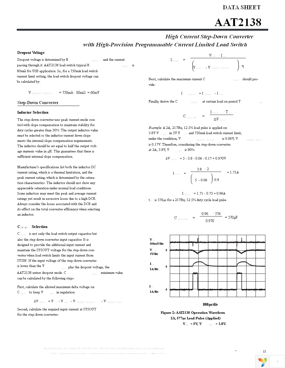 AAT2138IWO-0.6-T1 Page 13