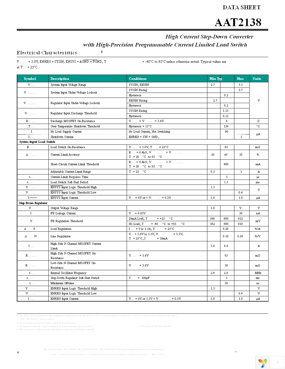 AAT2138IWO-0.6-T1 Page 4