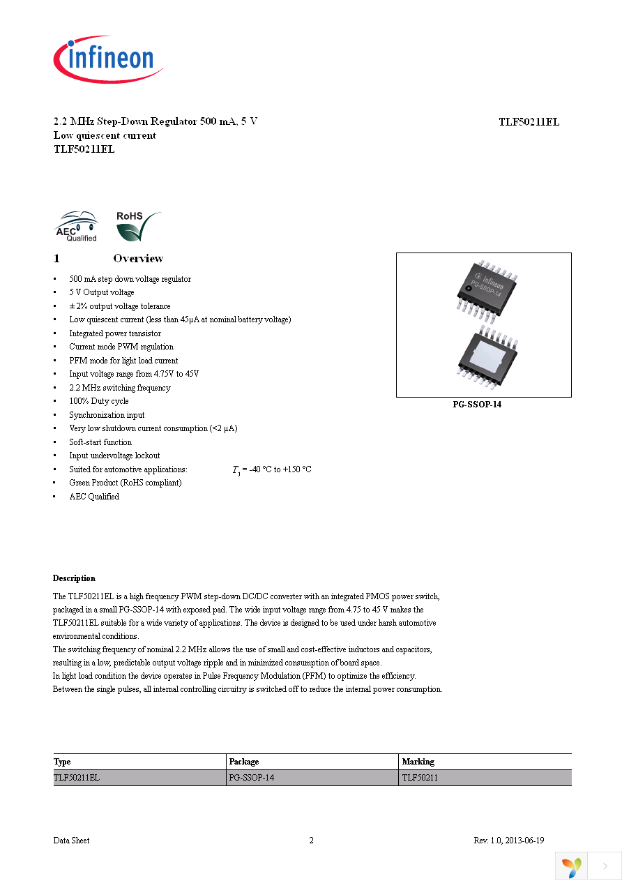 TLF50211ELXUMA1 Page 2