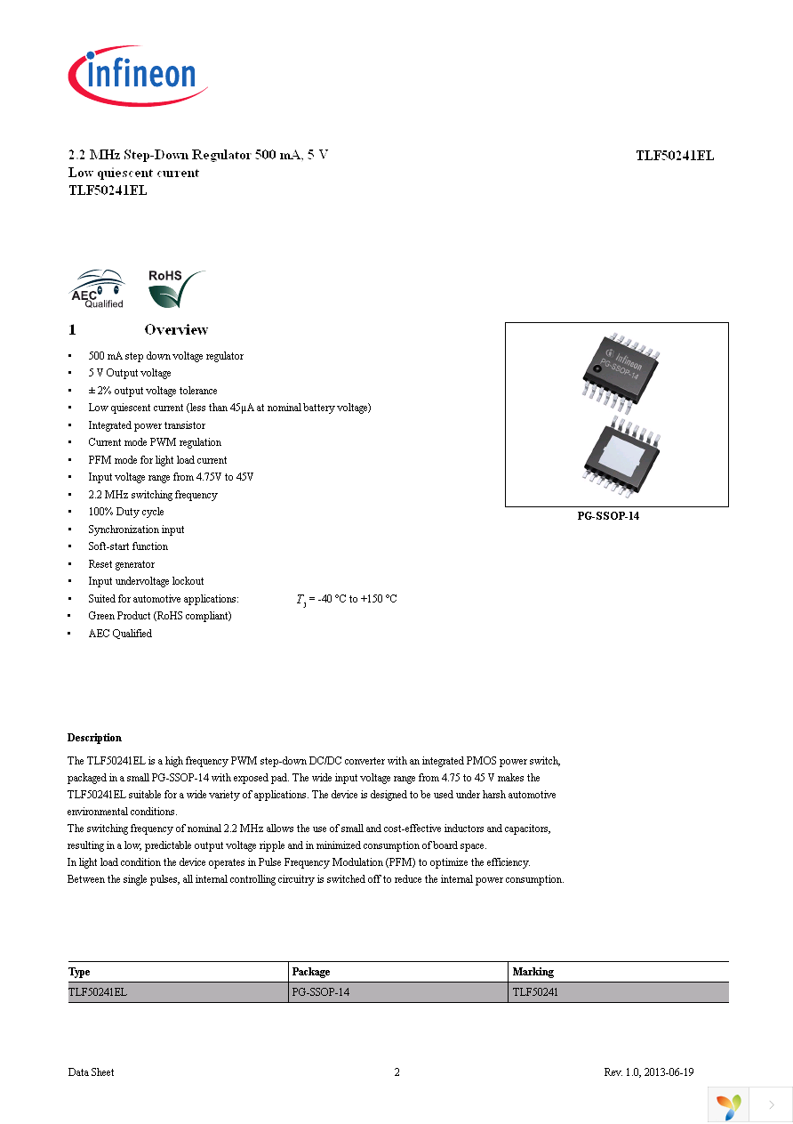 TLF50241ELXUMA1 Page 2