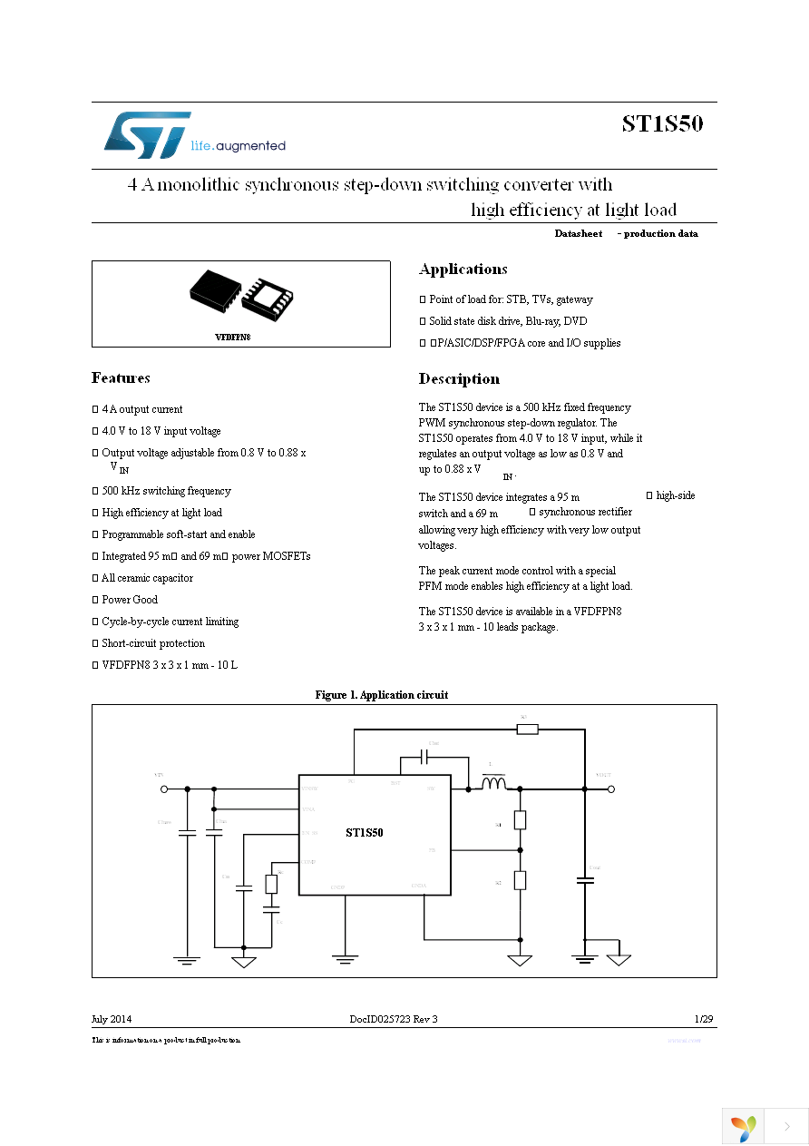 ST1S50PUR Page 1