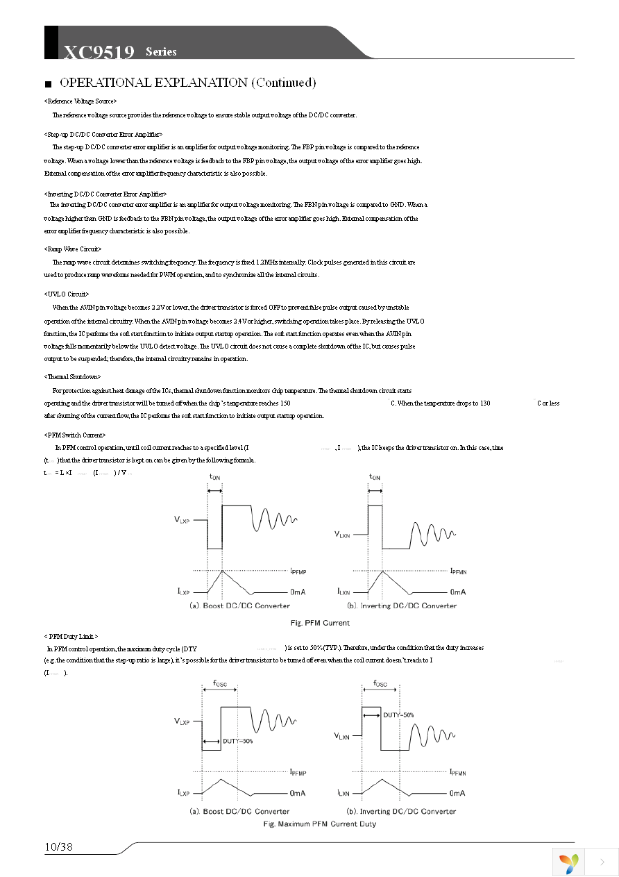 XC9519A12AZR-G Page 10