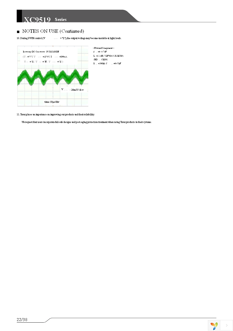 XC9519A12AZR-G Page 22