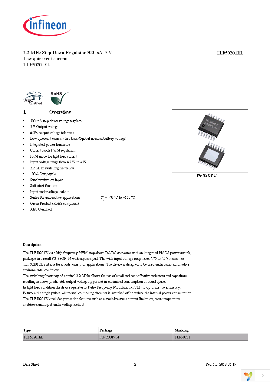 TLF50201ELXUMA1 Page 2