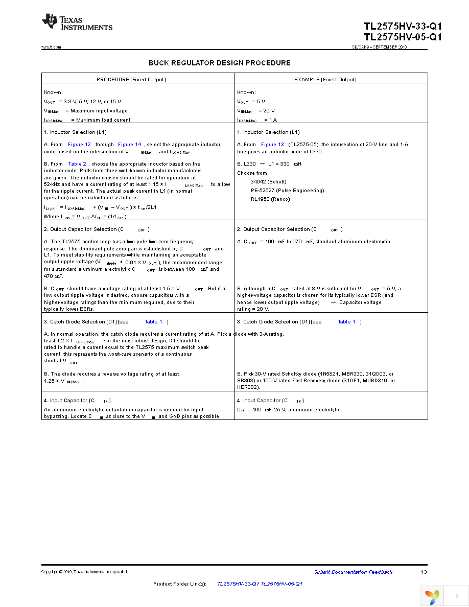 TL2575HV-33QKTTRQ1 Page 13