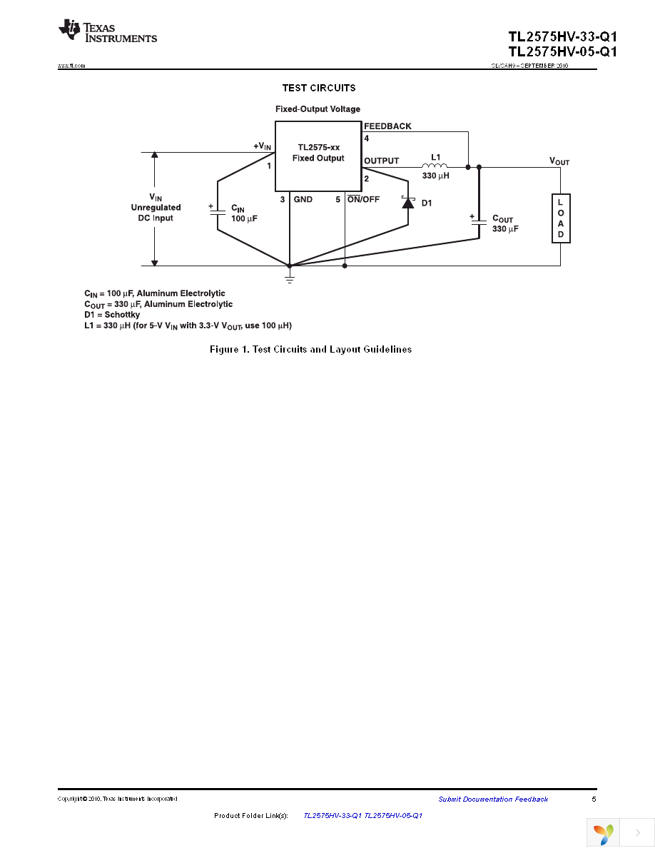 TL2575HV-33QKTTRQ1 Page 5