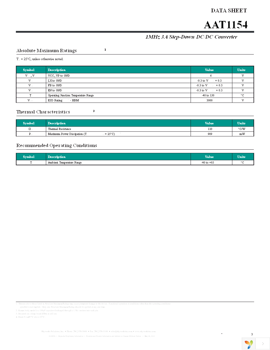 AAT1154IAS-3.3-T1 Page 3