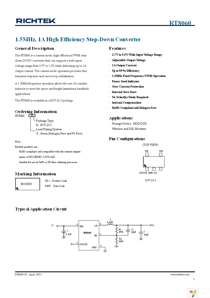 RT8060GB Page 1