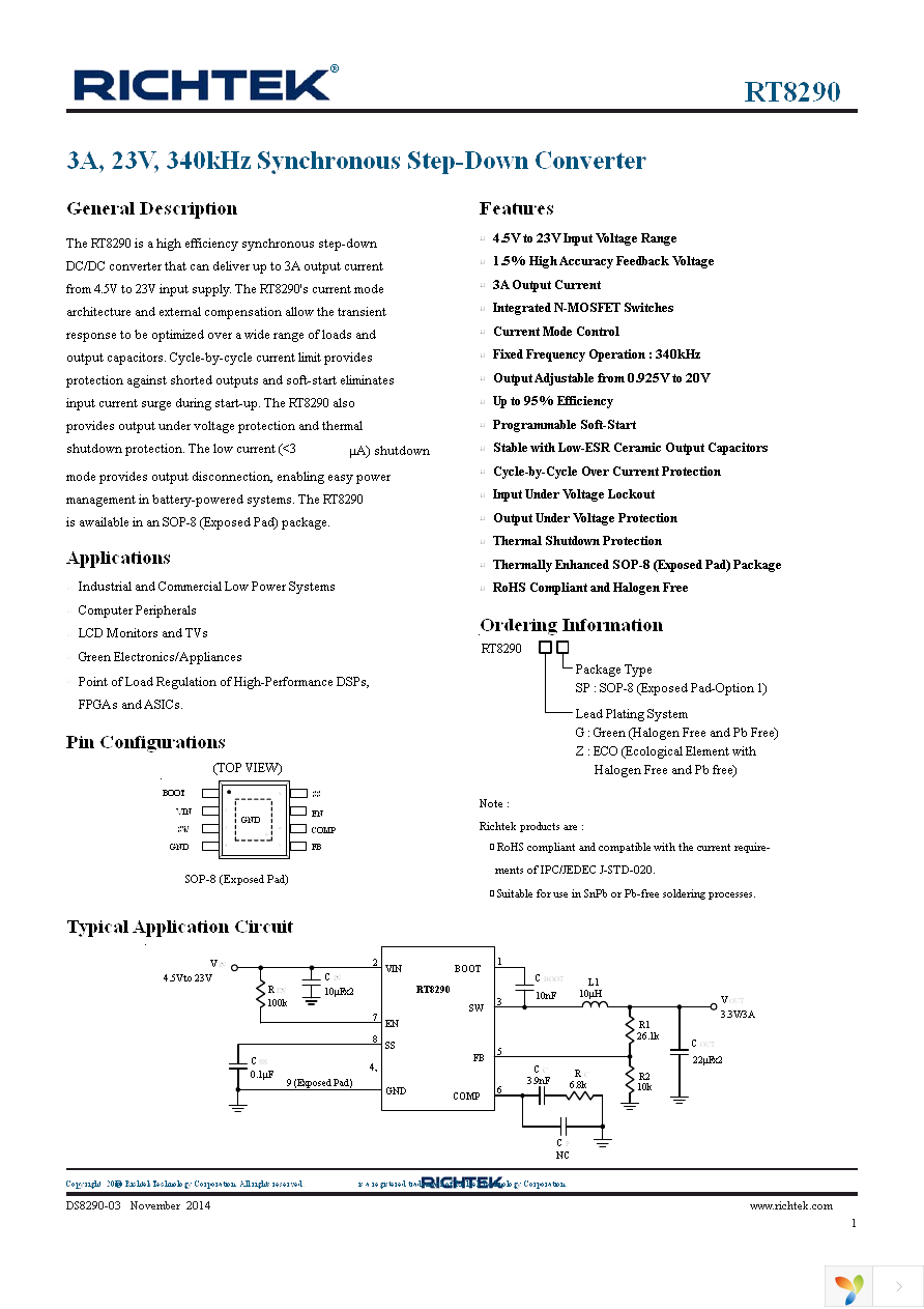 RT8290GSP Page 1