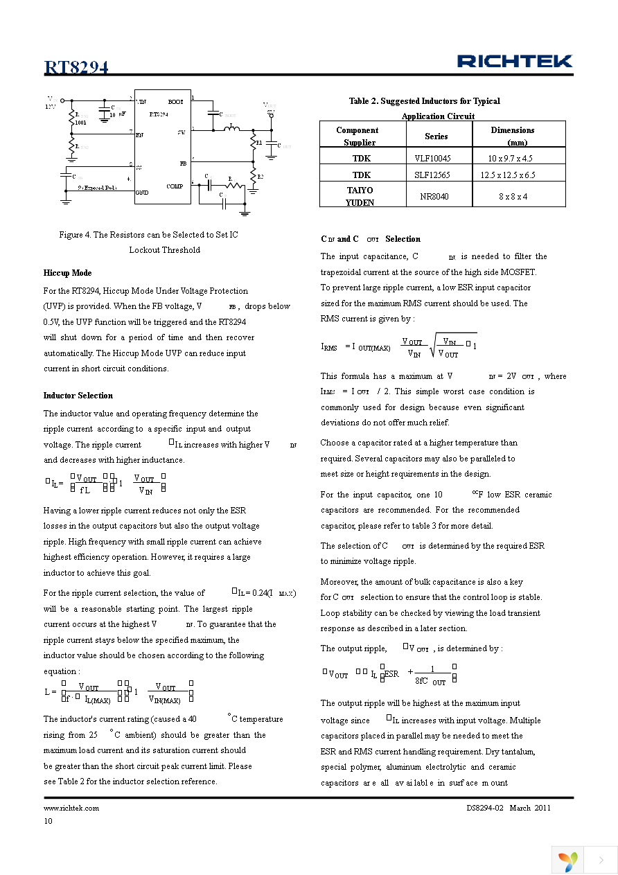 RT8294GSP Page 10