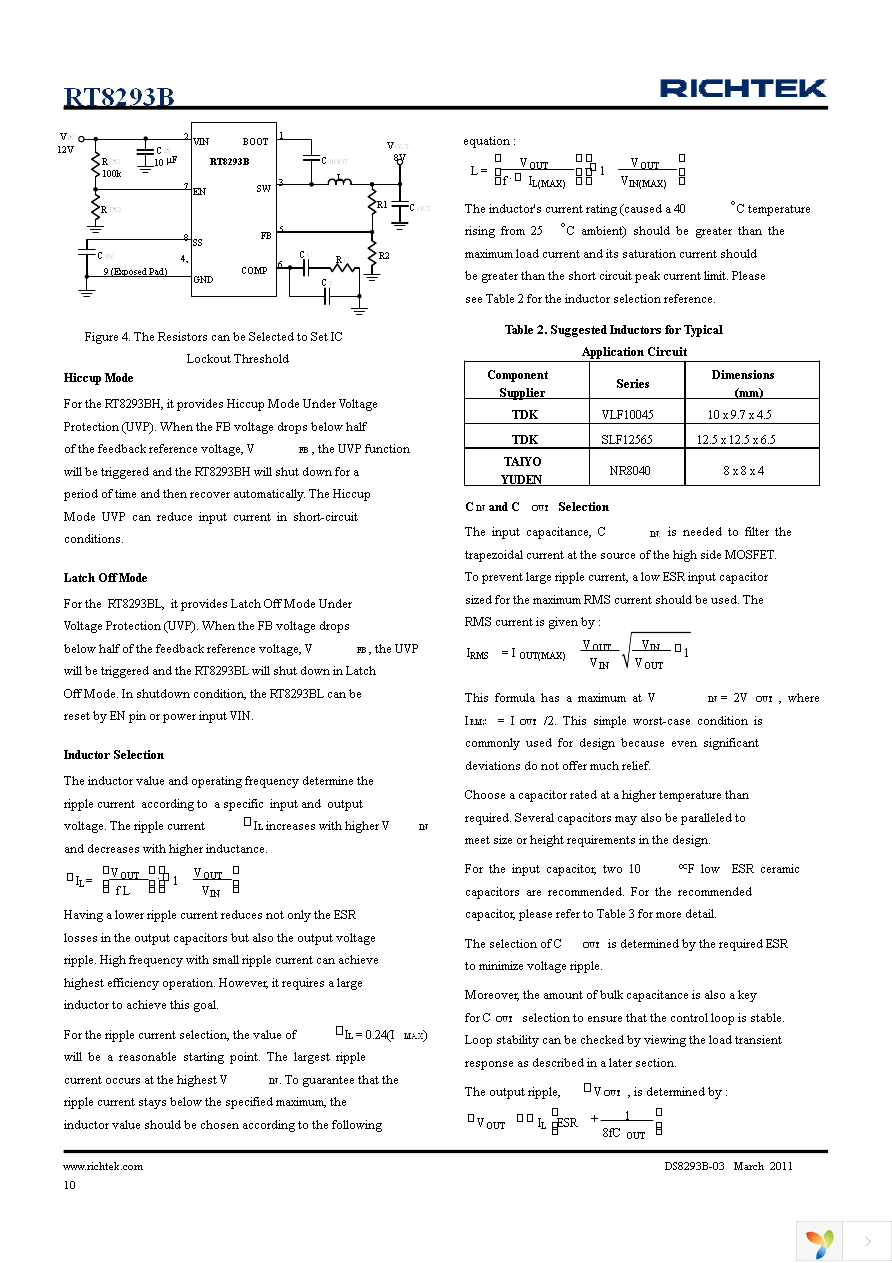 RT8293BHGSP Page 10