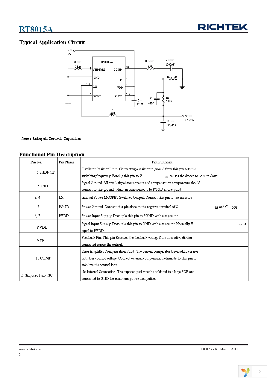 RT8015AGQW Page 2