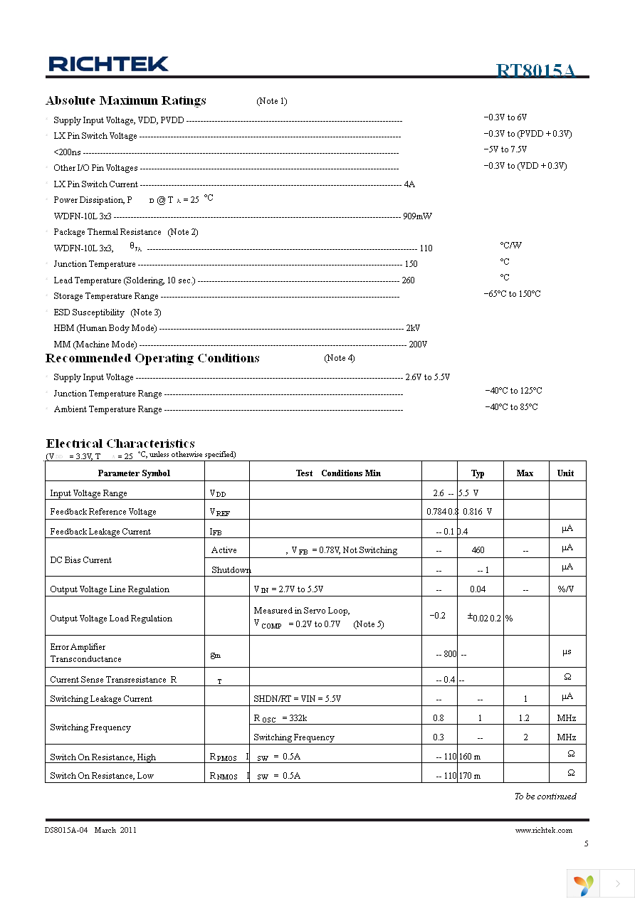 RT8015AGQW Page 5