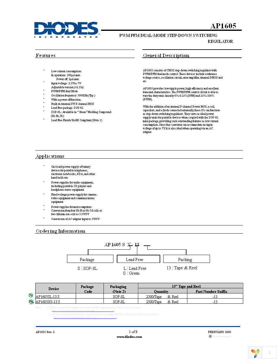 AP1605SL-13 Page 1