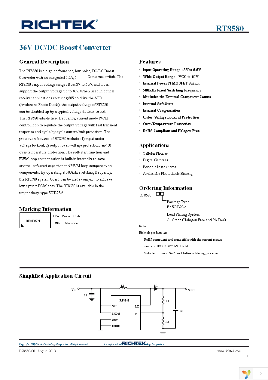 RT8580GE Page 1