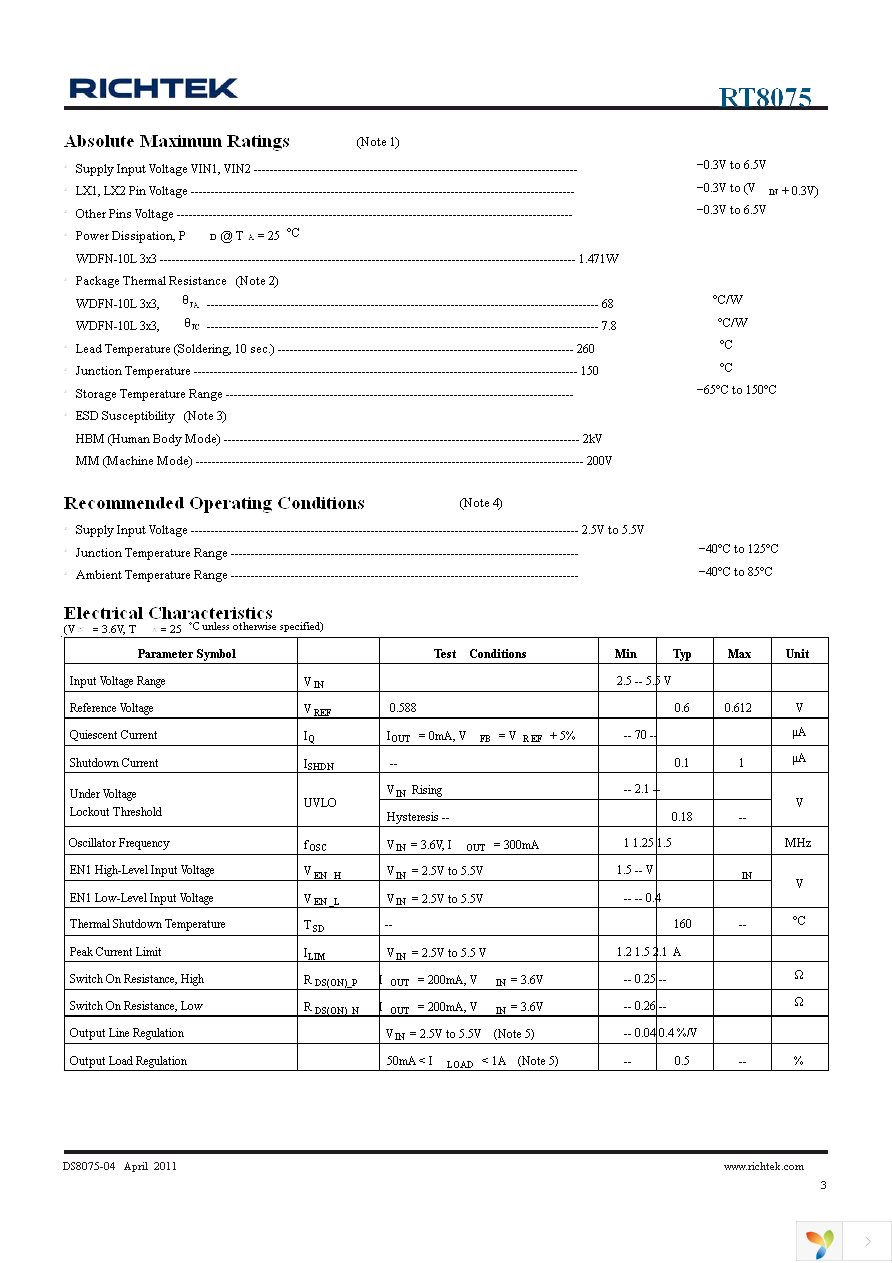 RT8075ZQW Page 3