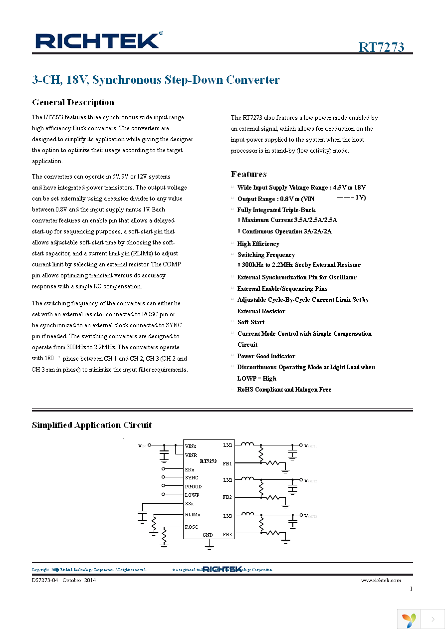 RT7273GQW Page 1