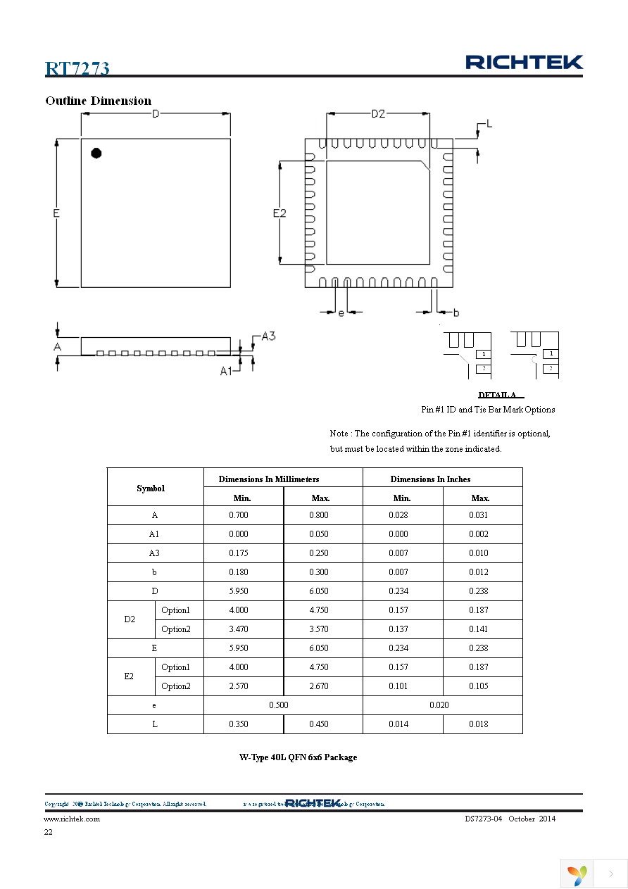 RT7273GQW Page 22