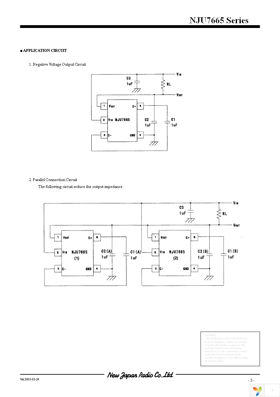 NJU7665AF-TE1 Page 3