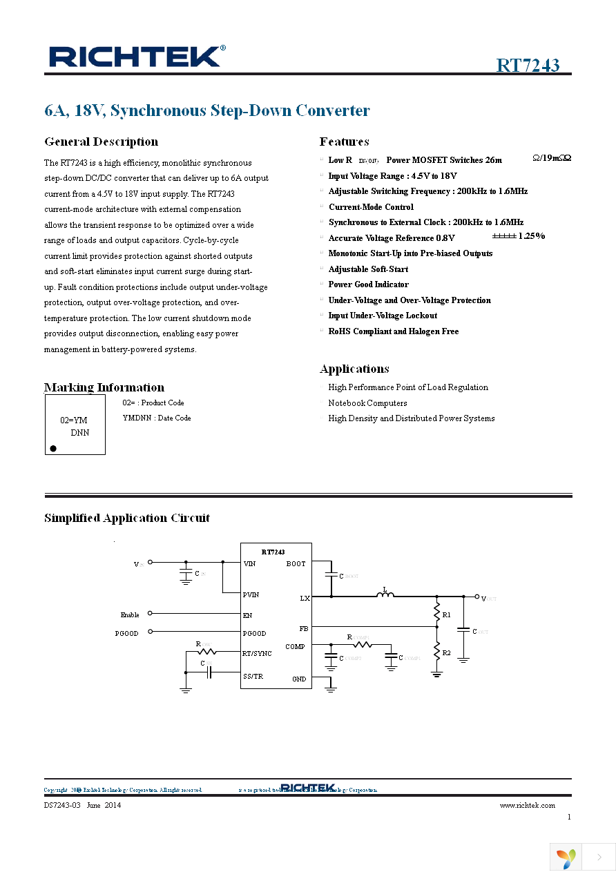 RT7243GQW Page 1