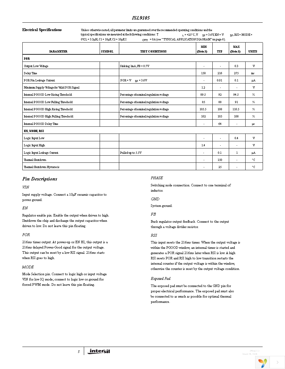 ISL9105IRZ-T Page 3