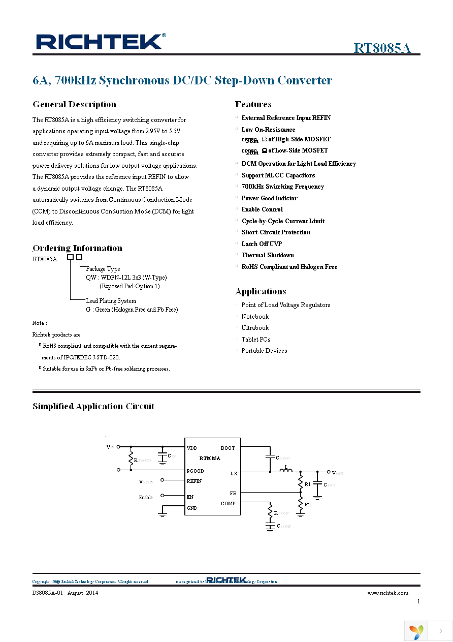 RT8085AGQW Page 1