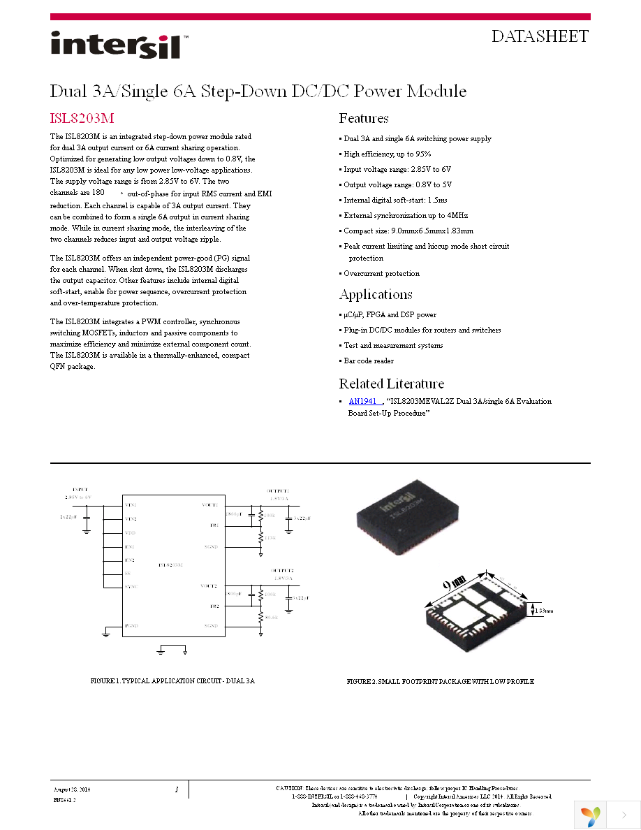 ISL8203MIRZ Page 1