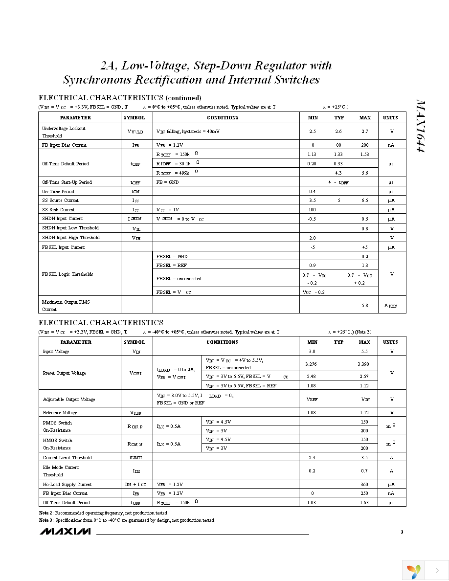 MAX1644EAE+ Page 3