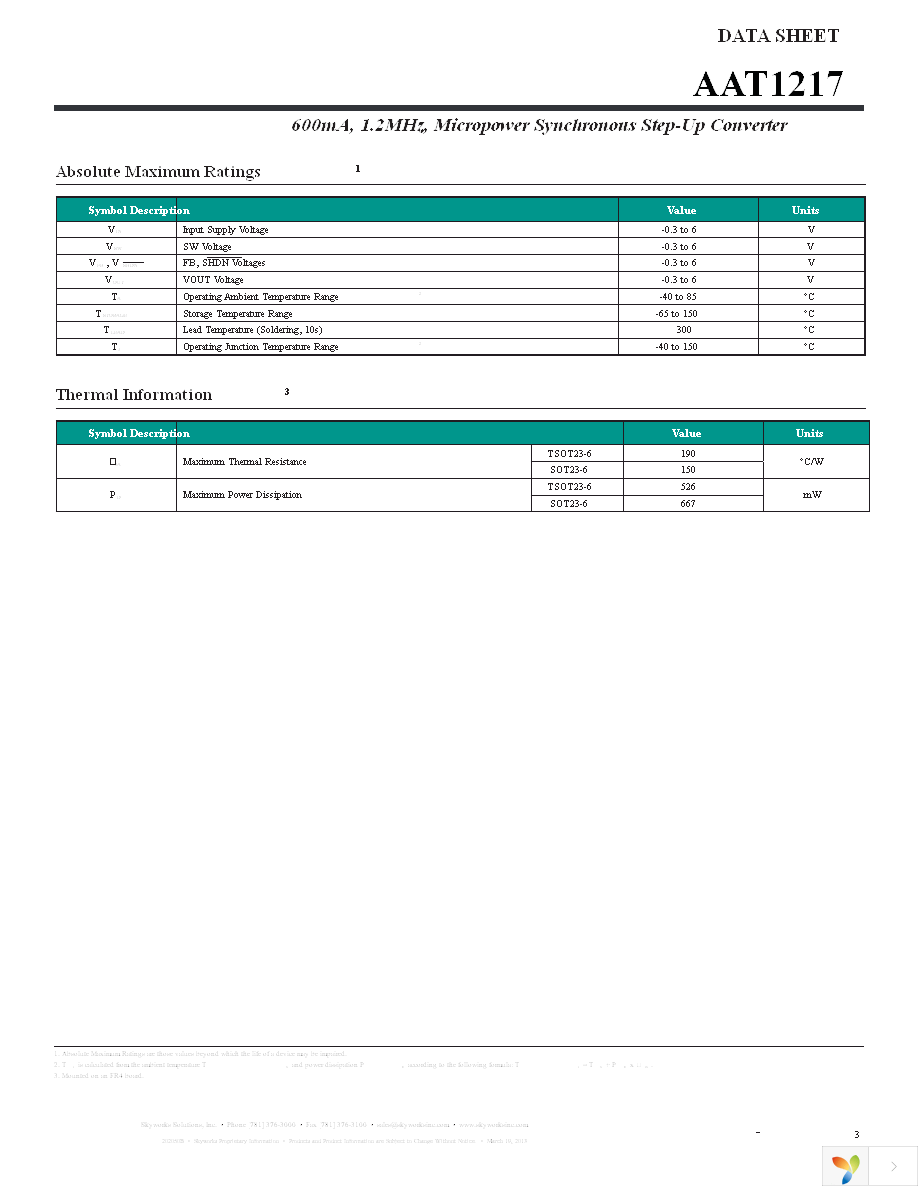 AAT1217ICA-3.3-T1 Page 3