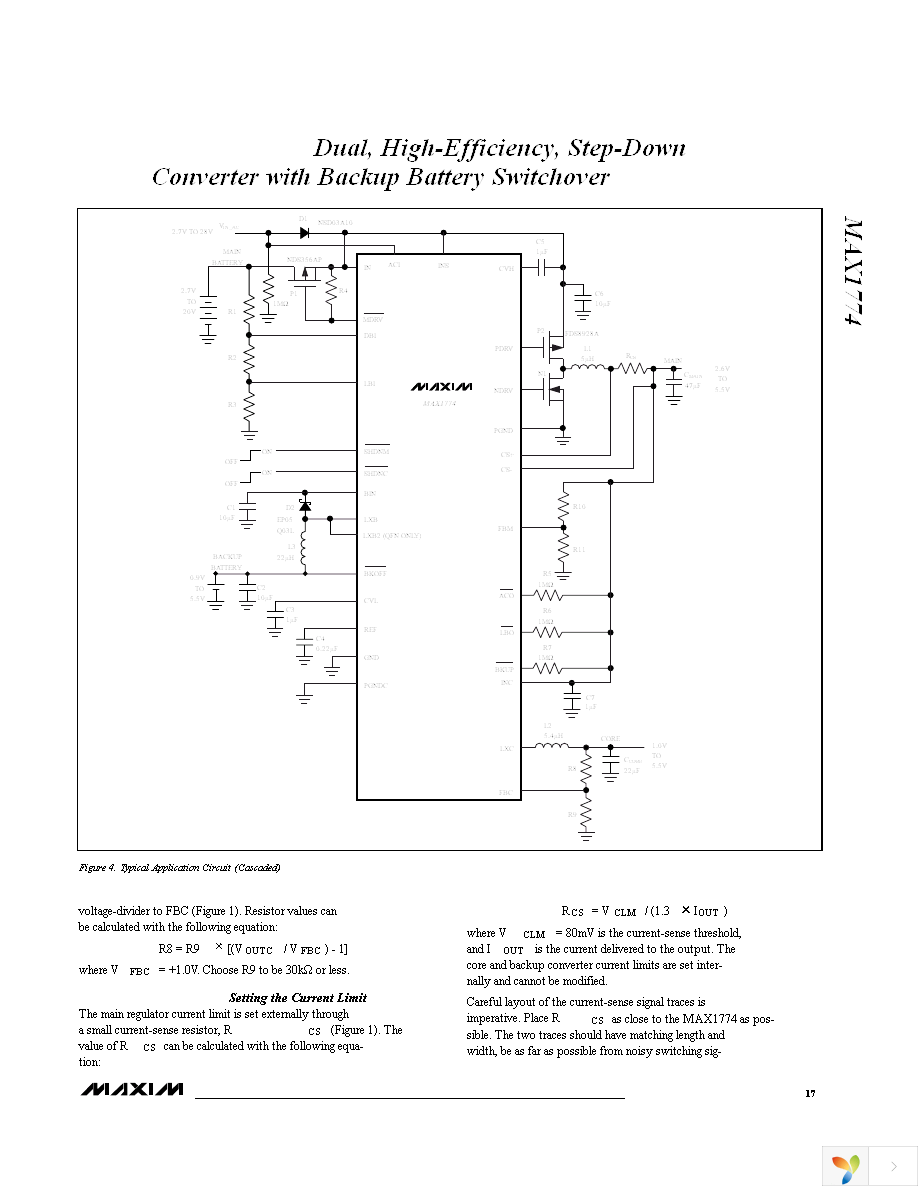 MAX1774EEI+ Page 17