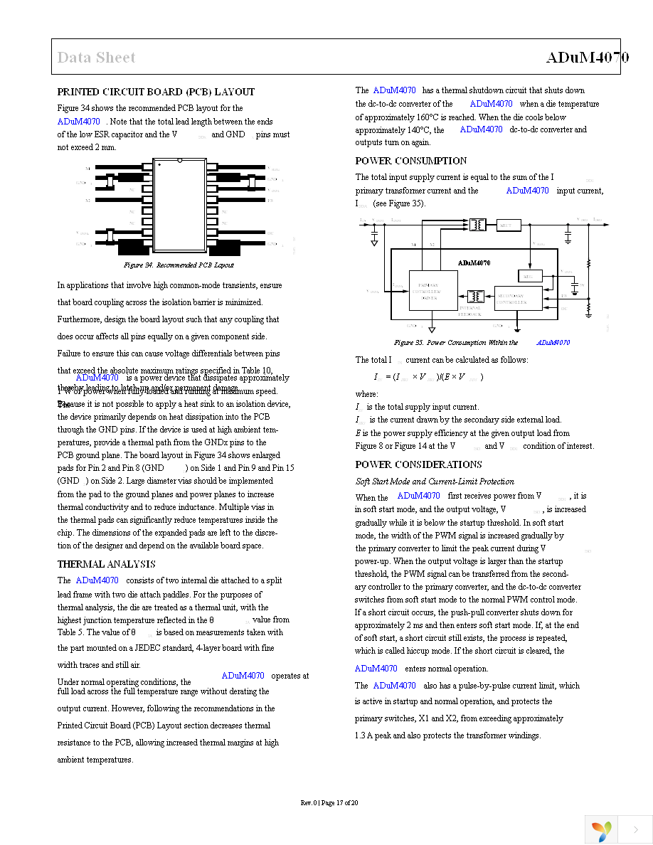 ADUM4070ARIZ Page 17