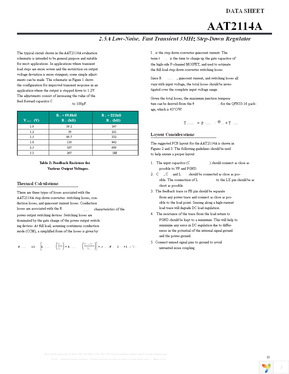 AAT2114AIVN-0.6-T1 Page 13