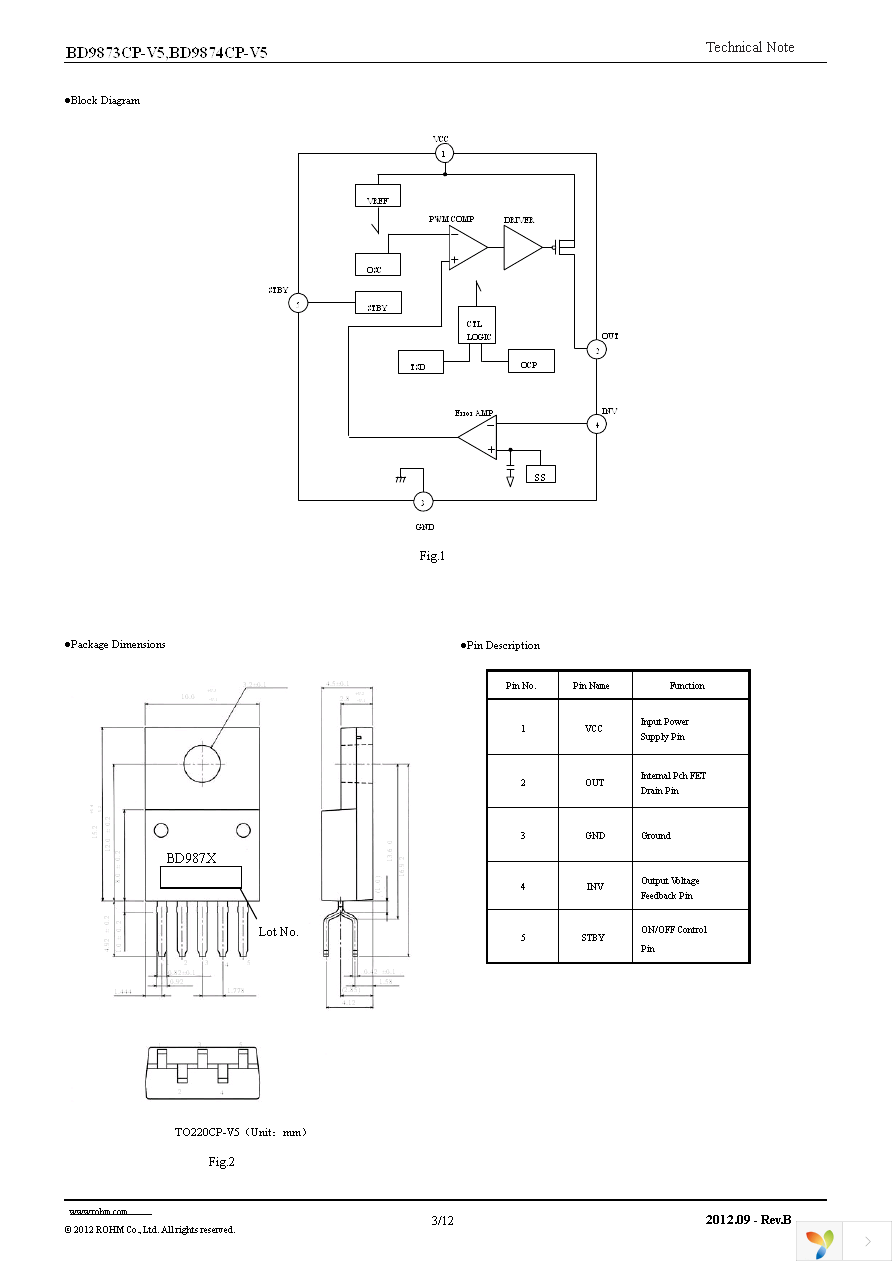 BD9874CP-V5E2 Page 3