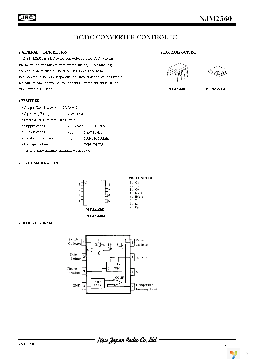 NJM2360D Page 1