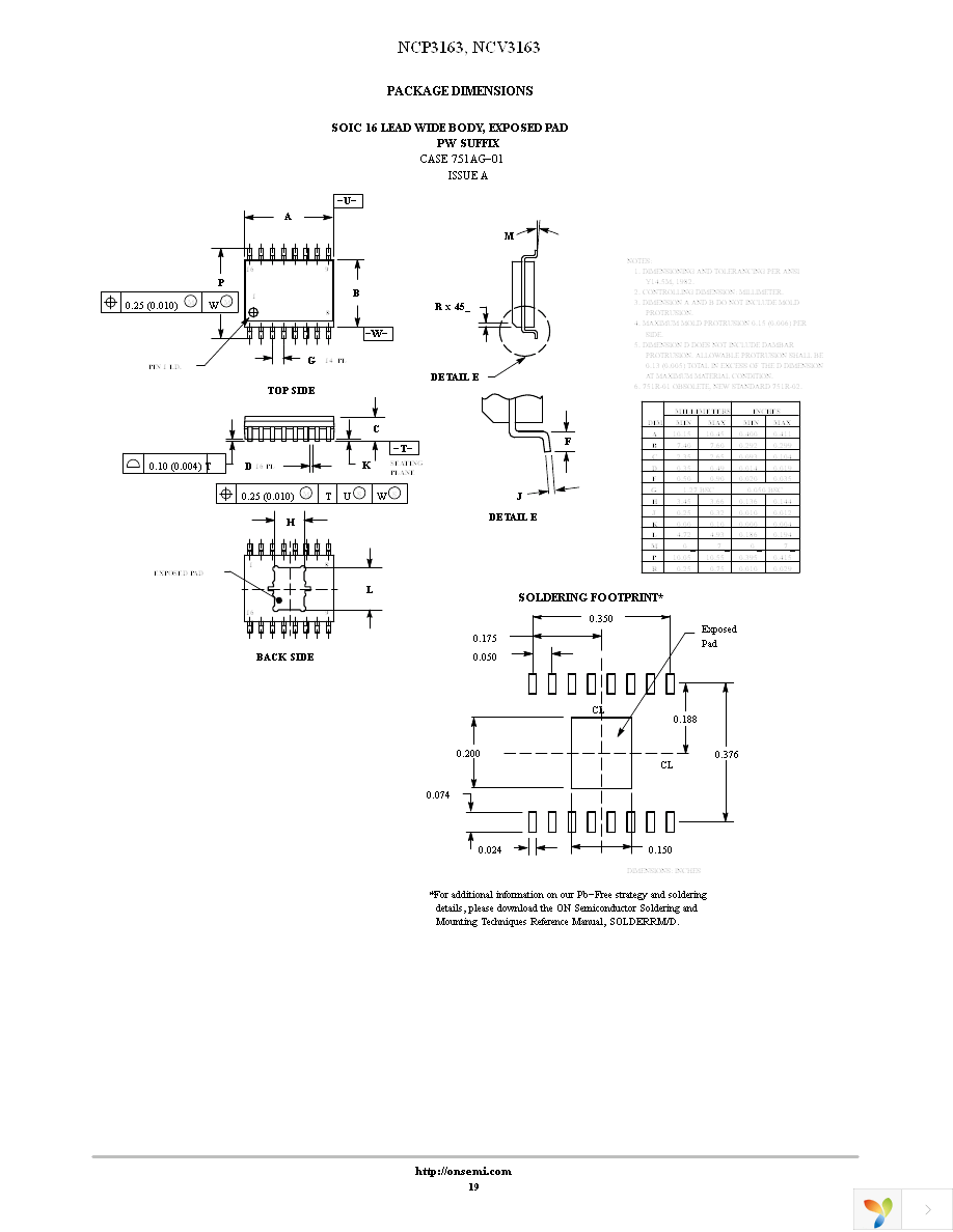 NCP3163BPWG Page 19