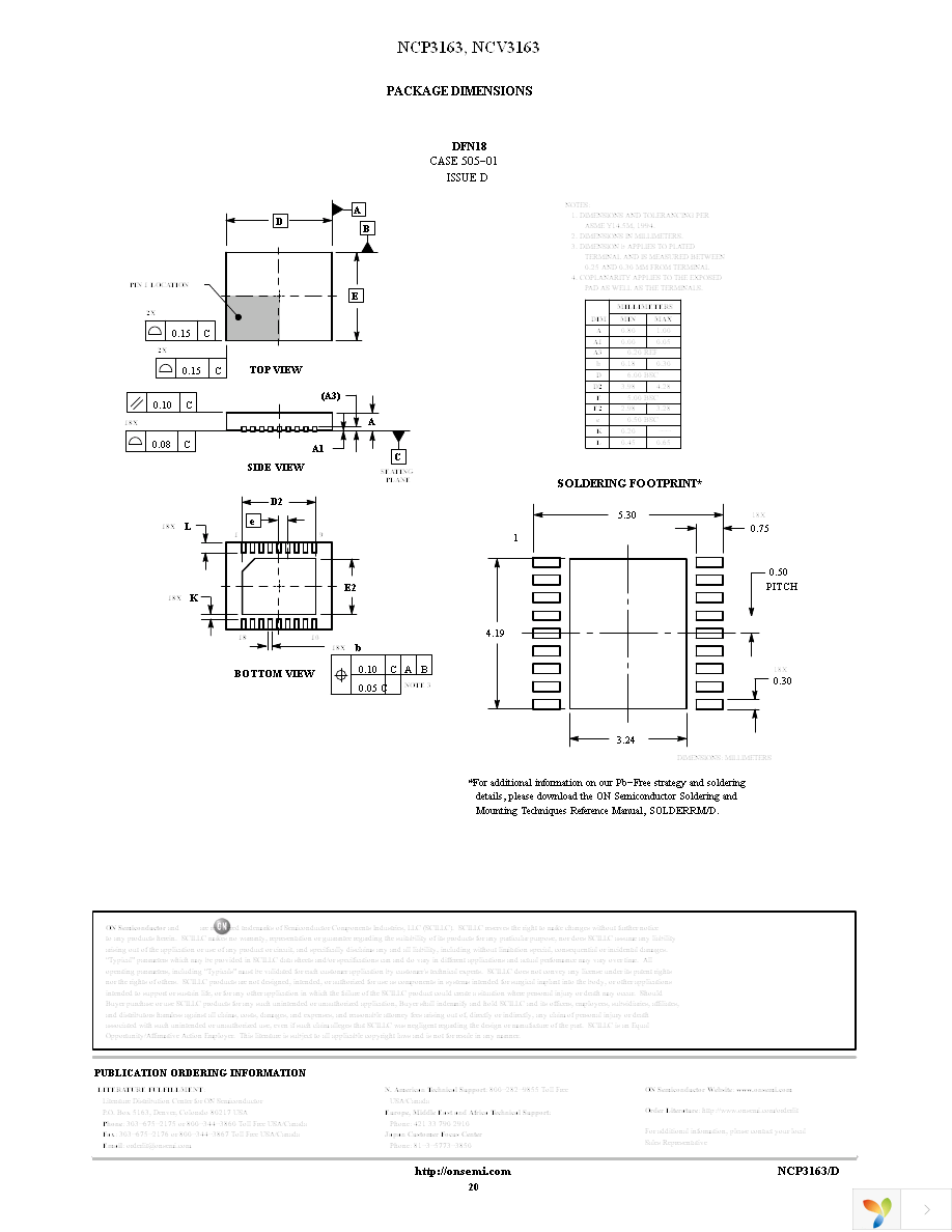 NCP3163BPWG Page 20