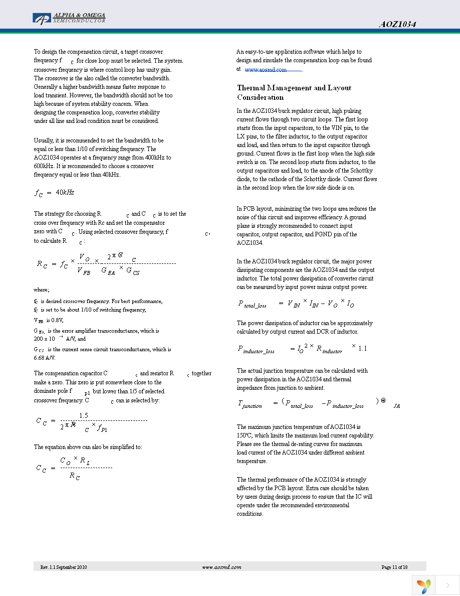 AOZ1034DI Page 11