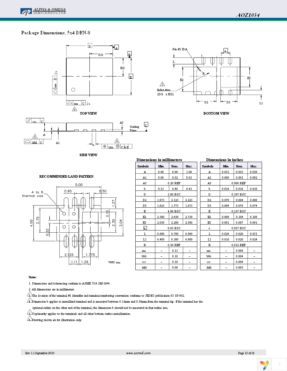 AOZ1034DI Page 13