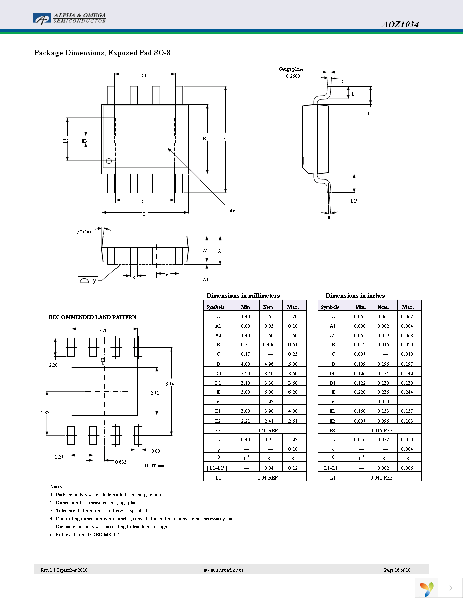 AOZ1034DI Page 16