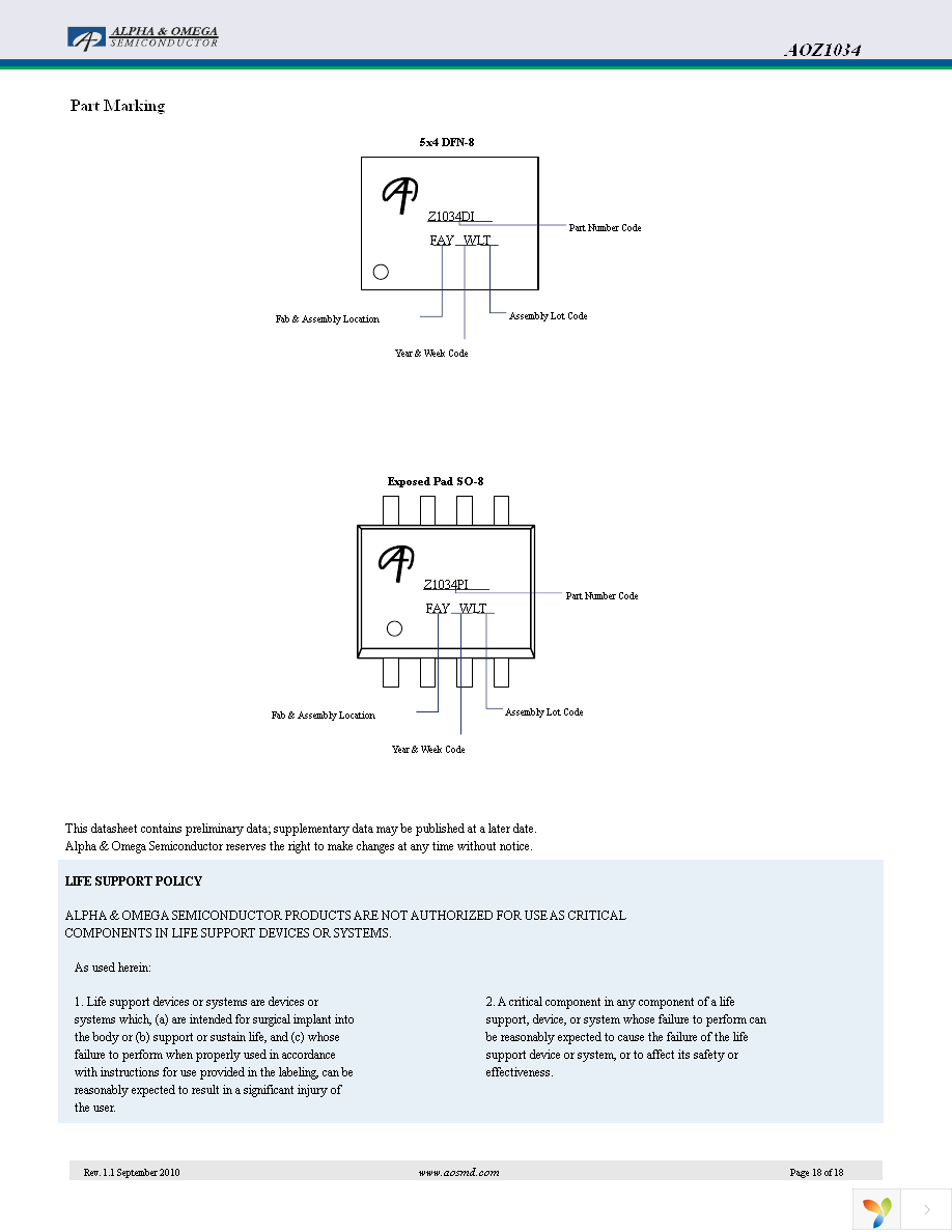 AOZ1034DI Page 18